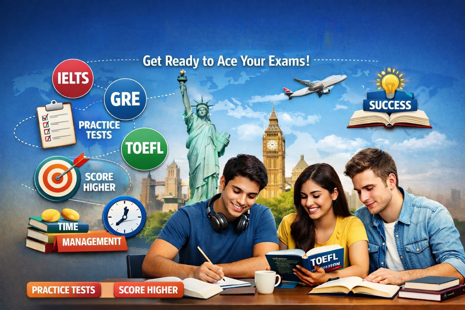 Study abroad service – test preparation and counseling